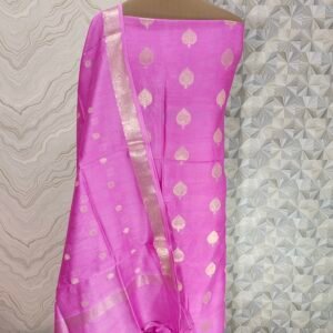 Pure Mercerised Cotton Pink Banarasi Suit for Wedding