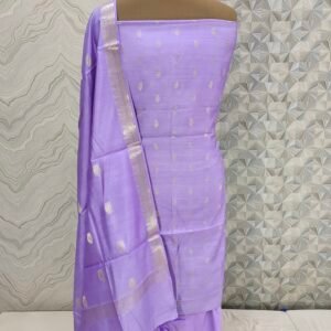 Lite Lavender Pure Chiniya Silk Banarasi Suit for Wedding