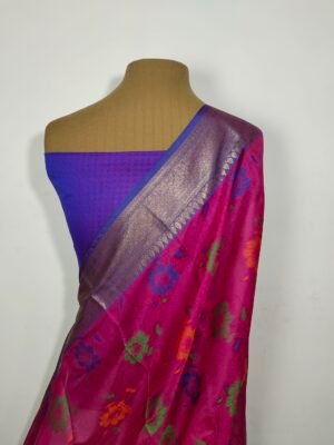 Tanchui Organza Silk Saree With Resham Thread Work