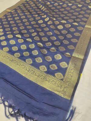 Banarasi Dupatta Kora Silk With Weaving Zari Work