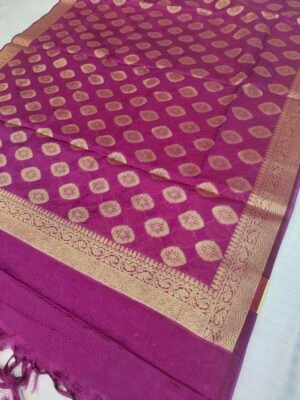 Banarasi Dupatta Kora Silk With Weaving Zari Work