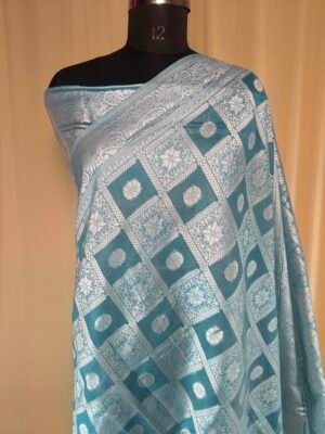 Banarasi Cotton Saree For Party Wear In Chokra Work