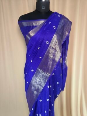 Banarasi Soft Silk Saree In Georgette Fabric