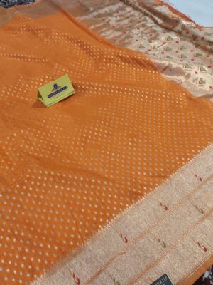 Banarasi Georgette Zari Patta and Booti Saree