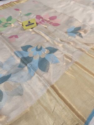 Reshmi soft Tissue Banarasi Saree In Fancy Floral Jaal Zari Weaving