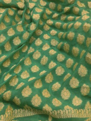Handloom Pure Chiffon Banarasi Booti Saree