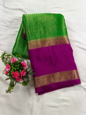 Tissue Self Tanchui Fancy Silk Banarasi Saree for Parties