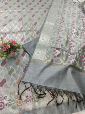 Home Banarasi Cotton Suits in Rangkat Jaal partern design