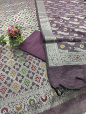Home Banarasi Cotton Suits in Rangkat heavy Chokra partern design