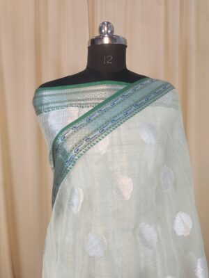 Kota Silk Zari Boota & Lite Paithani Border Banarasi Saree