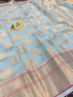 Banarasi Soft Kora Cotton Silk Saree
