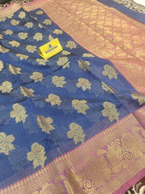 Fancy Floral Zari Boota & Banarasi Skirt Pallu Saree