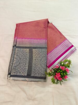 Banarasi Soft Tissue Silk Skirt Border Saree