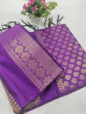 Banarasi Silk Dupatta in Kattan feel with Booti Design