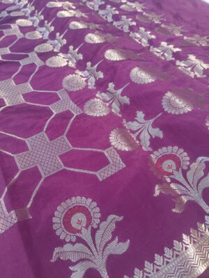 Home Meena Skirt Boota & Chokra Jaal Body Banarasi Semi Silk Saree