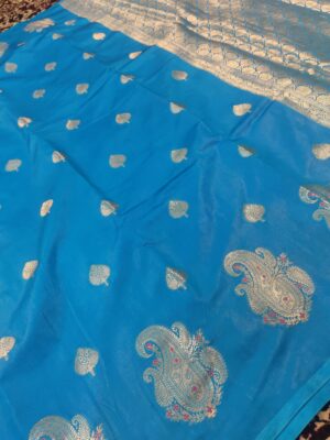 Kari Boota Skirt Semi Banarasi Silk Saree