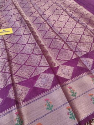 Brocade Chokra Zari Worm Silk Banarasi Saree