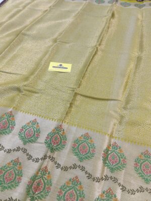 Lite Brocade Zari Worm Silk Banarasi Saree