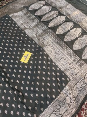 Katan Feel Silk Meena Boota & Pathani Skirt Boder Banarasi Saree