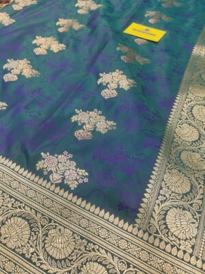 Mashru Silk Tanchui Jaal & Zari Jhumar Boota Wedding Saree